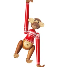 Kay Bojesen Træfigur - Abe - Julesweater 2024 - Mini -Teak/Limba