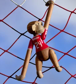 Kay Bojesen Træfigur - Abe - DBU Herre 2024 - Lille - Teak/Limba