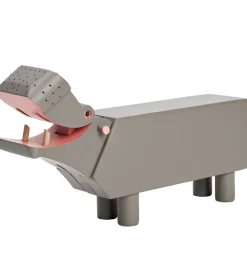 Kay Bojesen Træfigur - Flodhest - 19 cm - Grå