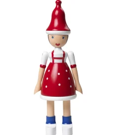 Kay Bojesen Træfigur - Jule Lise - 17,5 cm - Rød/Blå/Hvid
