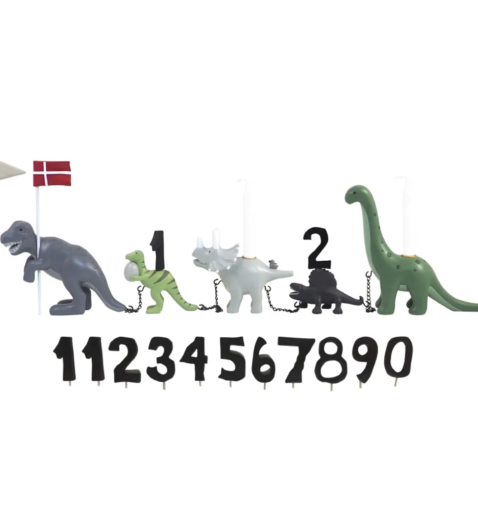 Kids by Friis Fødselsdagstog - Dinosaur m. 11 Tal
