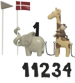Kids by Friis Fødselsdagstog - 45 cm - Safaridyr