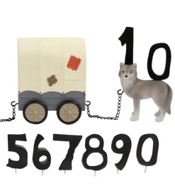 Kids by Friis Fødselsdagstog - Cowboy m. 11 Tal