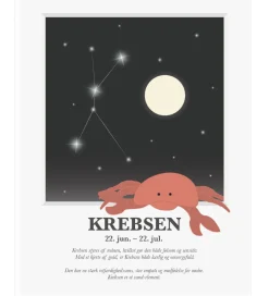 Kids by Friis Plakat - Stjernetegn - Krebsen