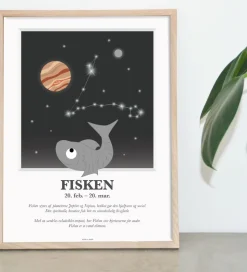 Kids by Friis Plakat - Stjernetegn - Fisken