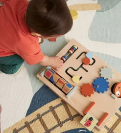 Kids Concept Gåvogn - Edvin - Træ/Blå