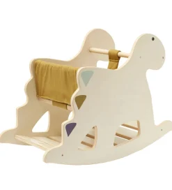 Kids Concept Gyngehest - Træ - Dinosaur