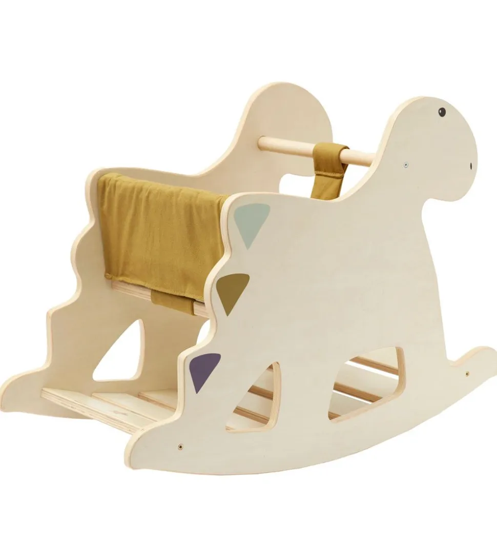 Kids Concept Gyngehest - Træ - Dinosaur