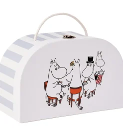 Kids Concept Legekuffert - Hvid/Blå m. Mumitrolde