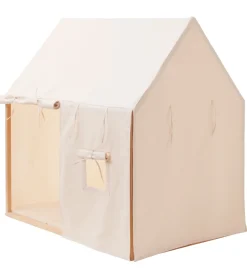 Kids Concept Legetelt - Hus - 110x84 cm - Naturhvid