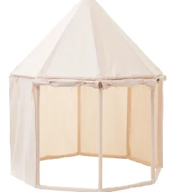 Kids Concept Legetelt - Pavillon - 122x142 cm - Naturhvid