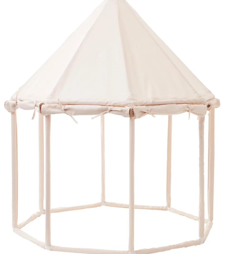 Kids Concept Legetelt - Pavillon - 122x142 cm - Naturhvid