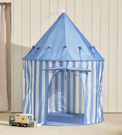 Kids Concept Legetelt - 100x130 cm - Blå Striber