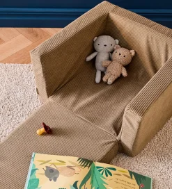 Kids Concept Lænestol/Legemadras - Foldbar - 42x44x38 cm - Fløjl