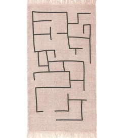 Kids Concept Tæppe - Geometrisk - Rosa