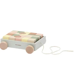 Kids Concept Trækvogn m. Stableklodser - Edvin - Multi