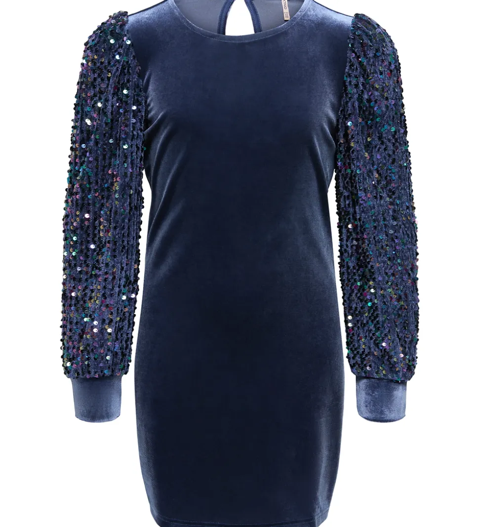 Kids Only Kjole - KogConfidence - Velour/Palietter - Naval Acade