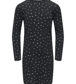 Kids Only Kjole - KogMelia - Black/Dots Cloud Dancer