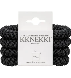 Kknekki Hårelastikker - 4-pak - Sort