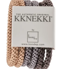 Kknekki Hårelastikker - Slim - 6-pak - Brun