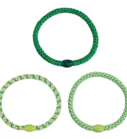Kknekki Hårelastikker - Slim - 6-pak - Grøn