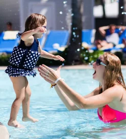 Konfidence Svømmedragt - UV40+ - Navy/Polka