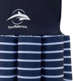 Konfidence Svømmedragt - UV40+ - Navy Blue/Breton