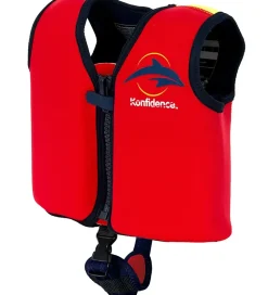 Konfidence Svømmevest - UV50+ - Rød/Gul