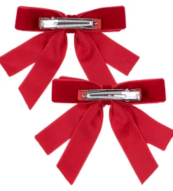 Konges Sløjd Hårsløjfe - 2-pak - 8 cm - Barbados Cherry