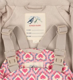 Konges Sløjd Regntøj m. Seler/Fleece - Palme - Felice Rose