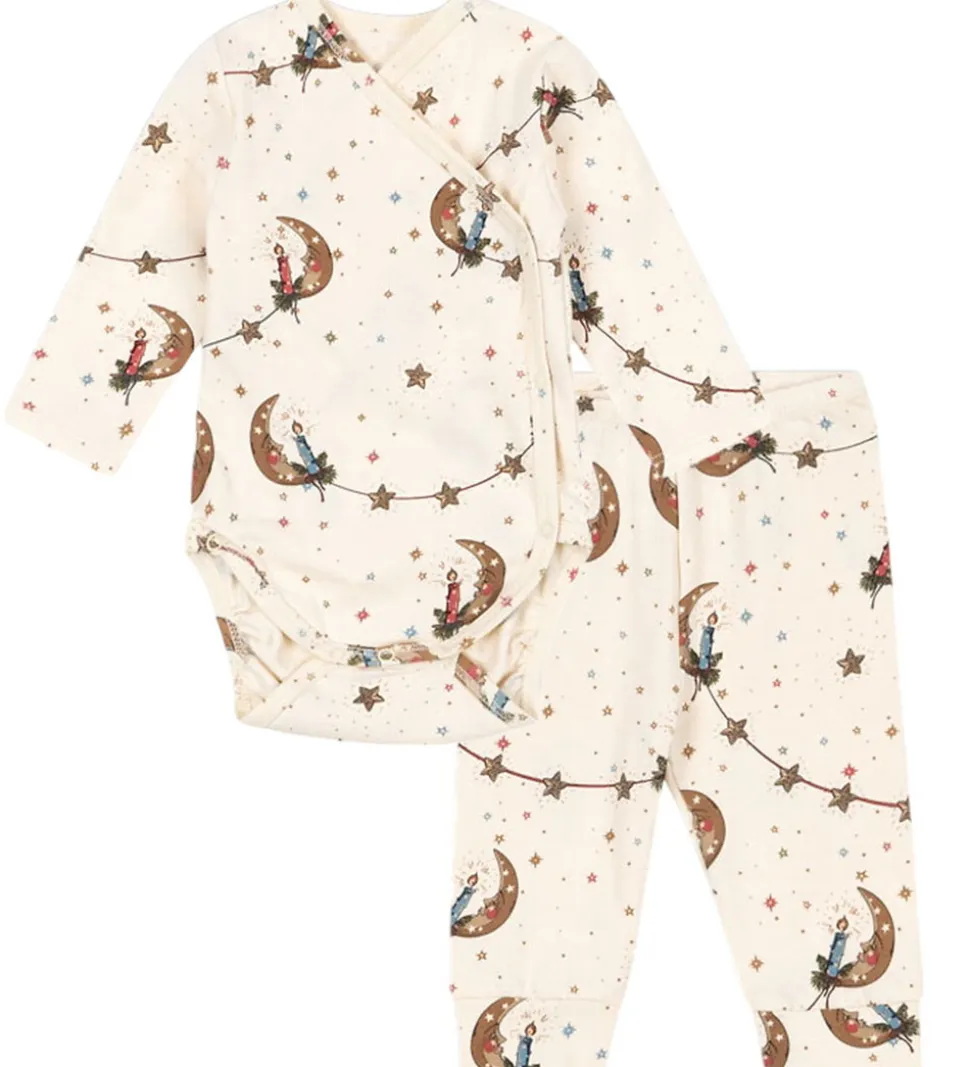 Konges Sløjd Sæt - Slå-om Body l/æ/Leggings - Luna