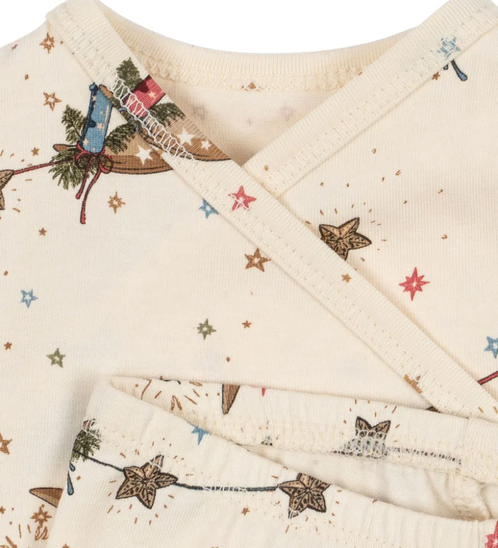 Konges Sløjd Sæt - Slå-om Body l/æ/Leggings - Luna