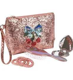 Konges Sløjd Toilettaske m. Tilbehør - Glitter Rose