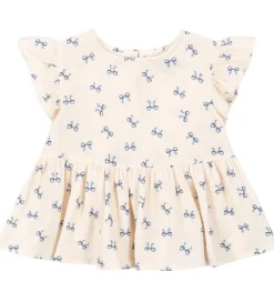 Konges Sløjd Top - Musselin - Coco - Bow Bleu