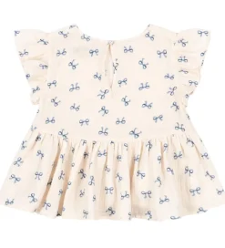 Konges Sløjd Top - Musselin - Coco - Bow Bleu