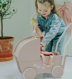 Krea Dukkevogn - Træ - Rose