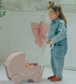 Krea Dukkevogn - Træ - Rose