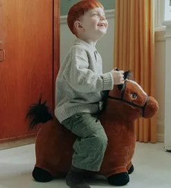 Krea Hoppedyr - Hop & Bounce Plush Horse - Brun