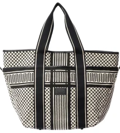 Lala Berlin Shopper - East West Tote Marin - Heritage Stripe Bla