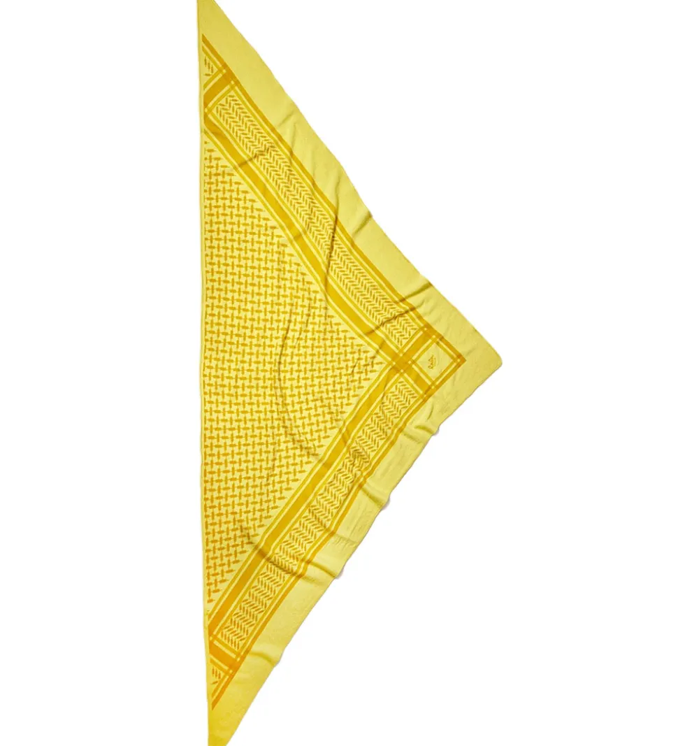 Lala Berlin Tørklæde - Triangle Trinity Classic M - Gul