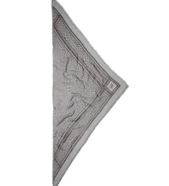 Lala Berlin Tørklæde - Triangle Tilda - Swoosh Light Blue/Brown