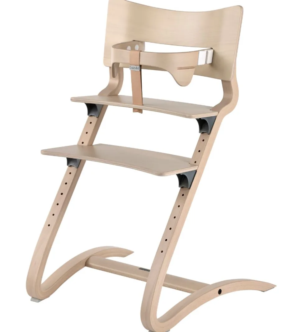 Leander Classic Bøjle til Højstol - Whitewash m. Læderstrop