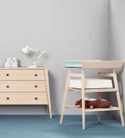 Leander Linea Puslebord m. Hynde - 66,7x72,5x91 cm - Bøg