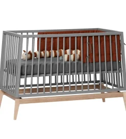 Leander Luna Babyseng - 120x60 - Grå/Eg