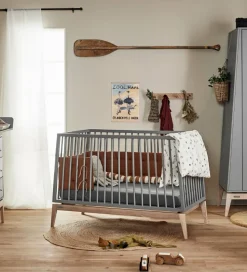 Leander Luna Babyseng - 120x60 - Grå/Eg