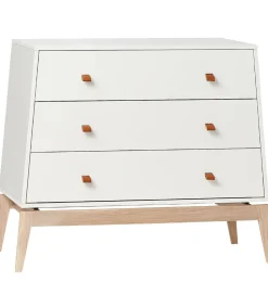 Leander Luna Kommode - 103x52x86 - Hvid/Eg