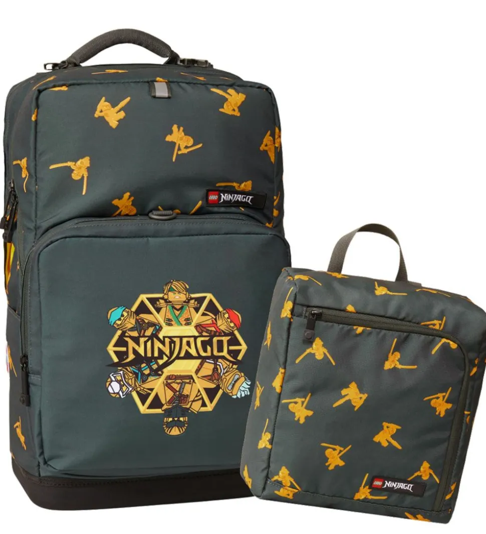LEGO® Ninjago Skoletaske m. Gymnastikpose - Golden Team - Grå