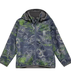 LEGO® Ninjago Softshelljakke - LWSaku 200 - Dark Blue m. Print