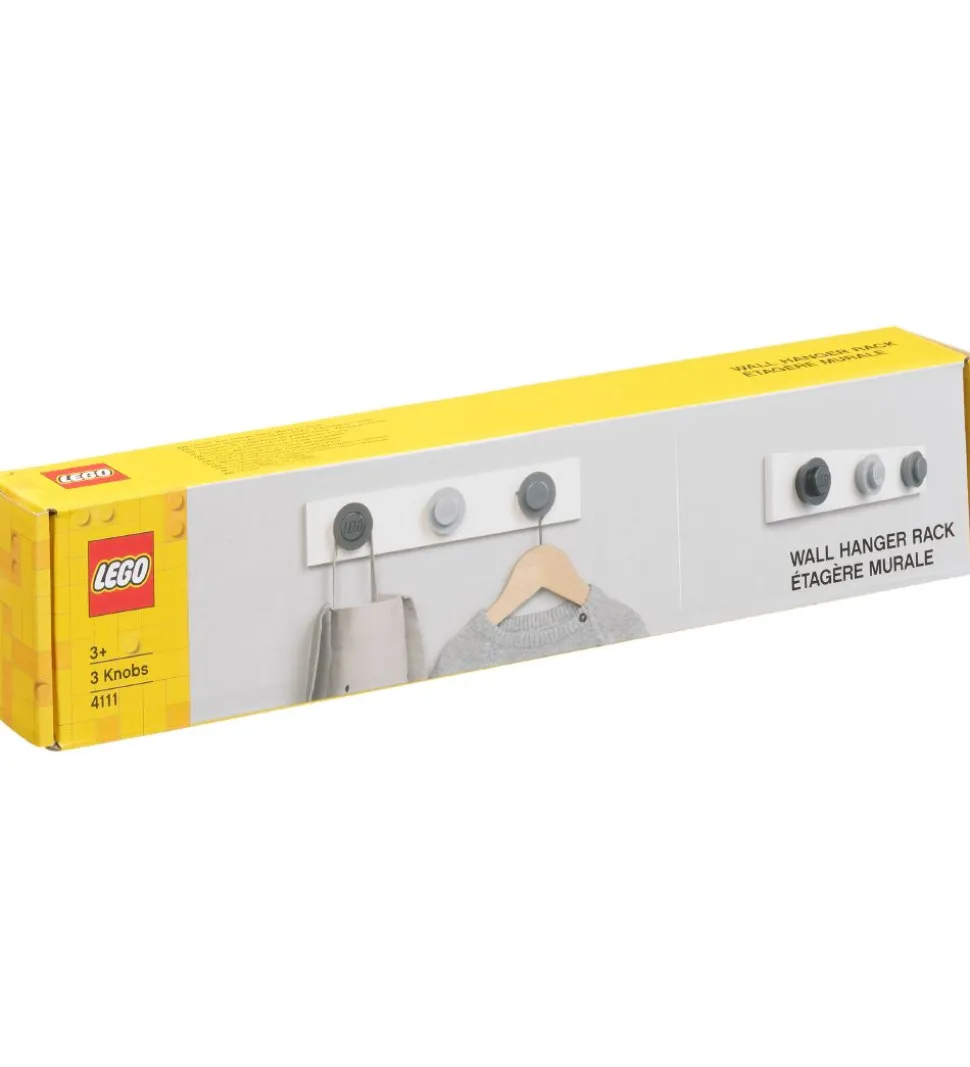 LEGO® Storage Knagerække - 33 cm - Sort/Grå