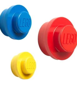 LEGO® Storage Knagerækkesæt - 3 stk - 10/8/5 cm - Gul/Blå/Rød